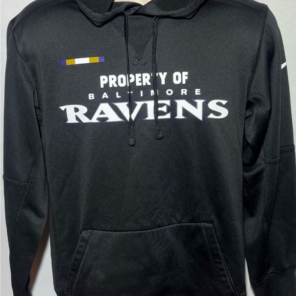 Nike NFL Baltimore Ravens DRI-FIT Training Hoodie Sz S - Picture 1 of 6
